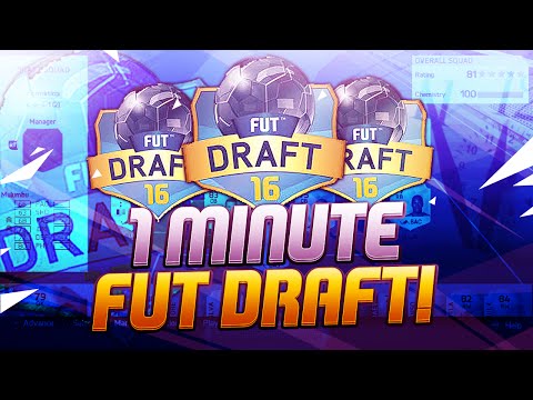 1 MINUTE FUT DRAFT! PURPLE RONALDO!! FIFA 16 ULTIMATE TEAM
