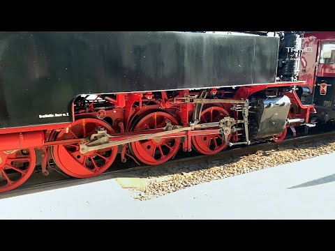 Trains In SloMo - Dampflok 99 2321-0 auf Fahrt an der Ostseeküste