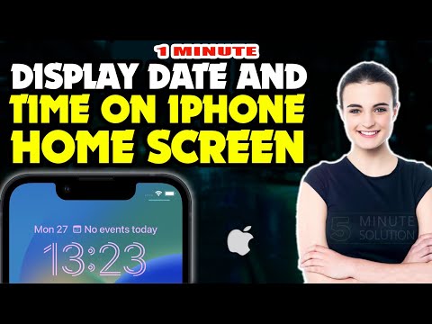 How to display date and time on iphone home screen 2025 || [ Easy Solution ]