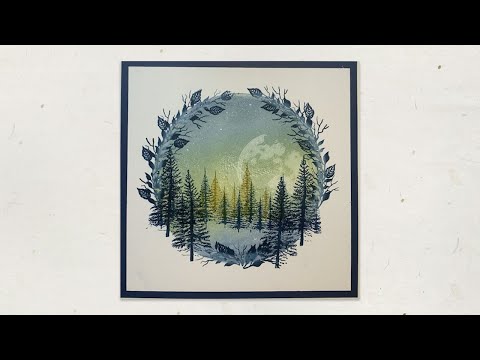 Quick Crafts: How to create THAT winter morning sunrise coming through the trees on a winter scene 😍