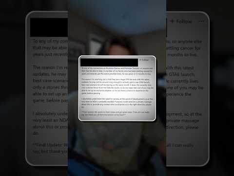Terminally Ill Fan Gets EARLY GTA VI ACCESS