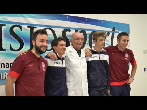 16-01-2015 Visita del Cus Macerata Calcio a 5 da Fisiosport