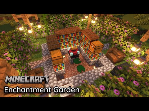 SidioMC - Minecraft 1.19 | How to Build a Magical Enchantment Garden | Enchantment Room [Read Description]