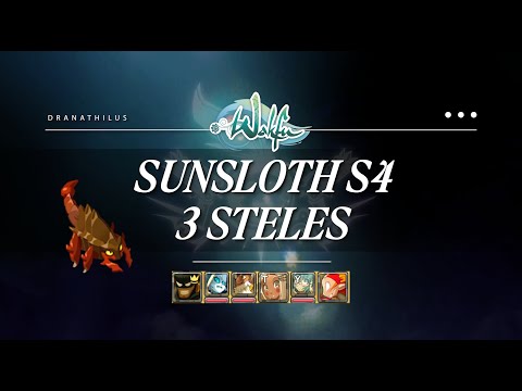 Wakfu 1.90 - Sunsloth S4 (3 Steles) with Rogue, Eliotrope, Enu Support, Iop, Feca, Eni