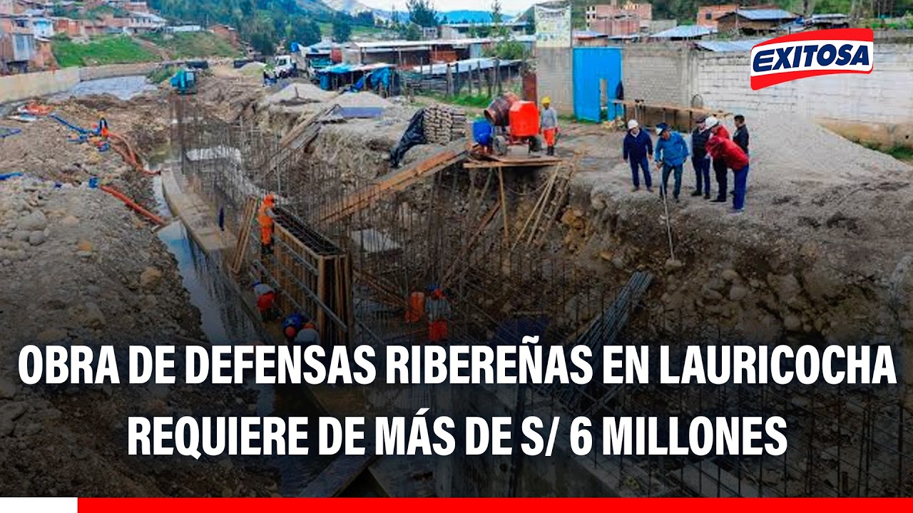 🔴🔵Lauricocha necesita más de S/ 6 millones para continuar obra de defensas ribereñas, señala alcalde