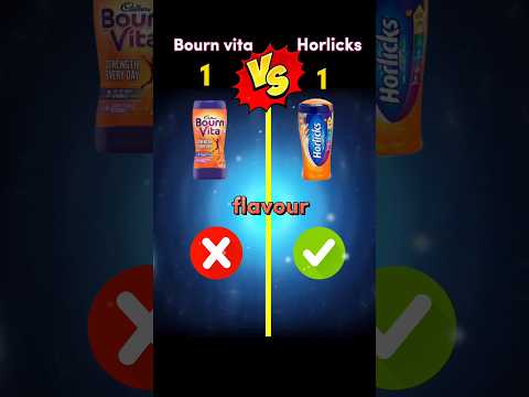 Horlicks vs bournvita ❓#shorts