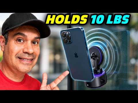 This Phone Mount WON’T Fall Off! | Lisen Electric Vacuum Magnetic Mount Review