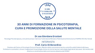 Prof. Di Berardino - 30 ANNI DI FORMAZIONE IN PSICOTERAPIA, CURA E PROMOZIONE DELLA SALUTE MENTALE