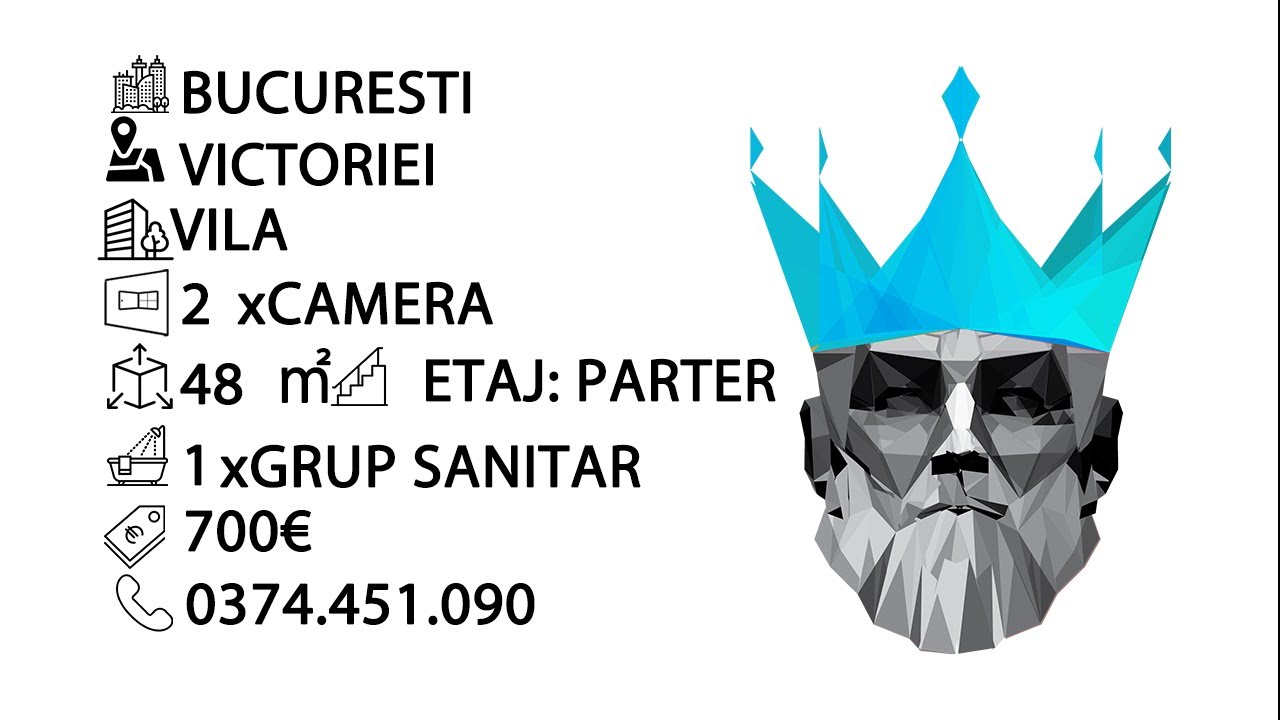 Tur video 2 Camere in Vila | Victoriei | Curte Proprie | Renovata | Centrala