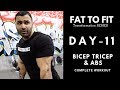 BEGINNERS Bicep / Tricep & ABS Workout! Day-11 (Hindi / Punjabi)