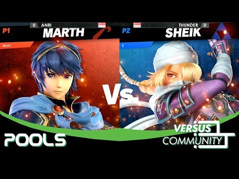 SSBU - Anri (Marth) vs. Thunder (Sheik) #VSCommunity Week 12 Pools