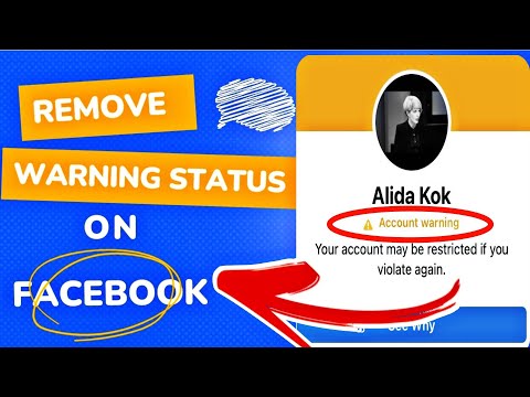 How to remove warning status on facebook 2023