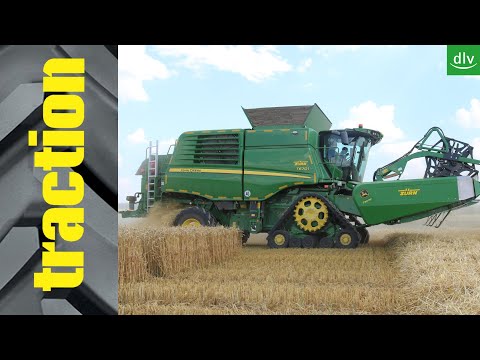 John Deere T670i in der traction Arbeitsprobe