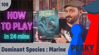 How to play Dominant Species Marine board game - Full teach - Peaky Boardgamer