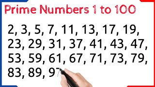 Prime Numbers Between 1 and 100 || Prime Numbers 1 to 100 || 1 to 100 prime Numbers