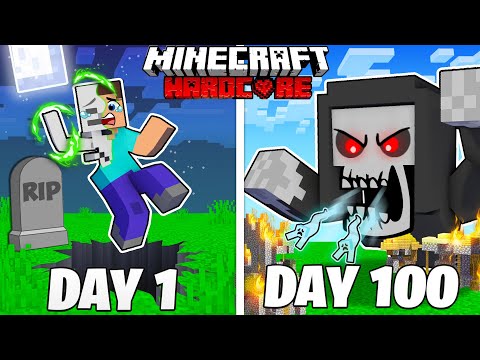 I Survived 100 Days as DEATH in HARDCORE Minecraft