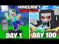 I Survived 100 Days as DEATH in HARDCORE Minecraft