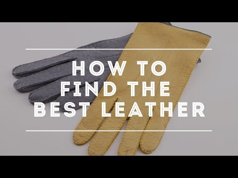 Couros e forros de luvas - Luvas de queixada, napa de cordeiro, couro de ovelha e pele de veado