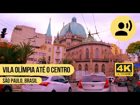 ⁴ᴷ⁶⁰ Dirigindo da Vila Olímpia até o centro de São Paulo, Brasil #081