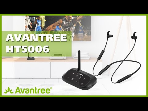 Bluetooth 5.0 TV Headphones & Transmitter Set, Watch TV with Bluetooth Headphones - Avantree HT5006