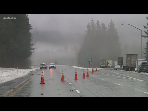 Snoqualmie Pass reopens after 23-hour closure, Stevens Pass still closed