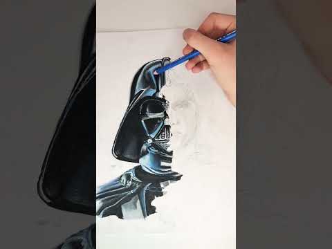 drawing Darth Vader #art #artist #drawing #subscribe #sketch #realism #shorts #starwars #darthvader