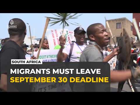 South Africa anti-immigration protesters demand undocumented migrants leave