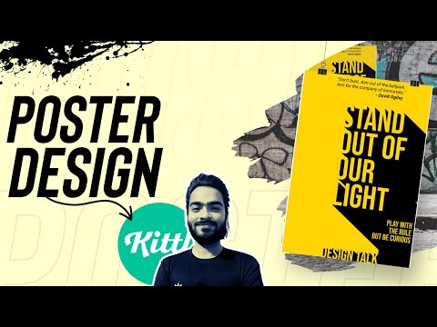 How To Create Amazing Typographic Poster Design in Kittldesign Typography Poster design Tutorial