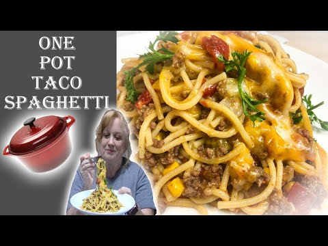 TACO SPAGHETTI ONE POT RECIPE | Cook with me a...