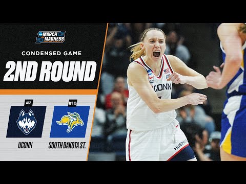 UConn vs. South Dakota State - Second round NCAA tournament extended highlights