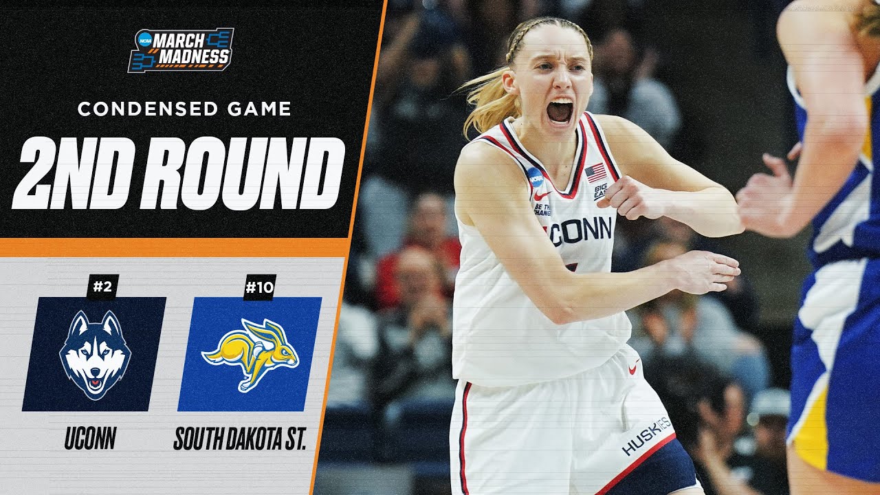 UConn vs. South Dakota State - Second round NCAA tournament extended highlights