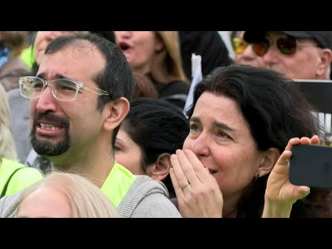 Israelis celebrate in Tel Aviv as Hamas hands over four Israeli women hostages | AFP