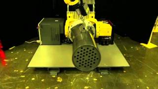 New FANUC Arc Welding Robot with Extra Long Arm Welds A Boiler Tube