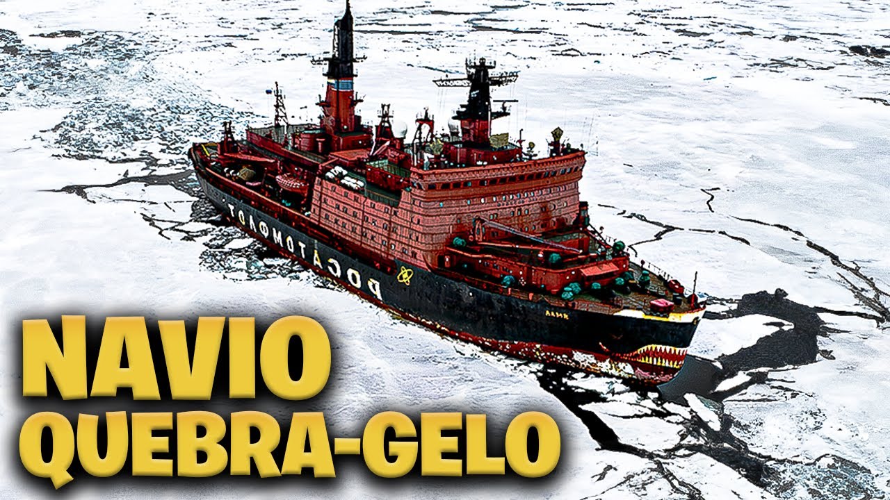 NAVIO QUEBRA-GELO NUCLEAR - EUA ESTÃO PERDENDO PARA A RÚSSIA NO ÁRTICO! 😱❄️