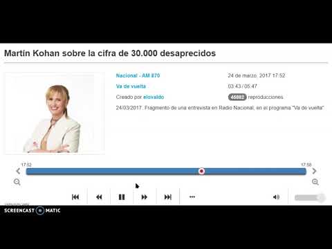 Martin Kohan en un programa de radio le explica a Romina Manguel  lo que la cifra 30.000 expresa