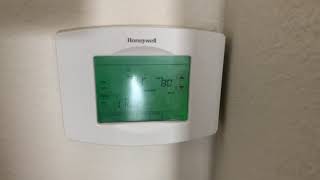 How to removed the schedule off the Honeywell Vision Pro WIFI