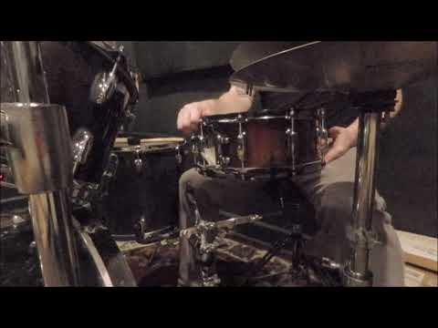 Tama 3mm Hand Hammered Copper 14x5.5" from 2002 played by Aaron Wittman