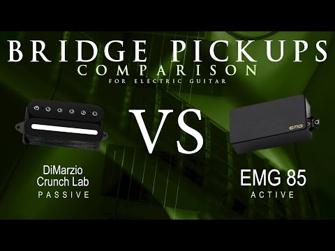 DiMarzio CRUNCH LAB vs EMG 85 - Bridge Guitar Pickup Comparison Tone Demo