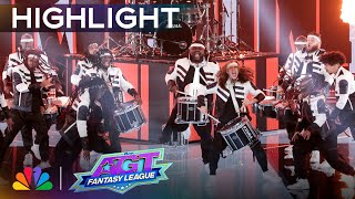 The Pack Drumline's drums are ENGULFED in FLAMES! | Finals | AGT: Fantasy League 2024