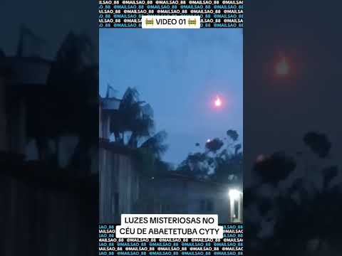 LUZES MISTERIOSAS NO CÉU DE ABAETETUBA CYTY, MORADORES FICAM ASSUSTADOS - VIDEO 1 #ovns #luzes #céu