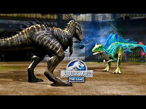 INDOMINUS REX GEN 2  Vs ALLONOGMIUS IN JW | JURASSIC WORLD THE GAME STRONGEST DINOSAURS