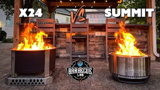 24" Smokeless Fire Pit Showdown | Breeo X24 Vs Solo Stove Summit 24