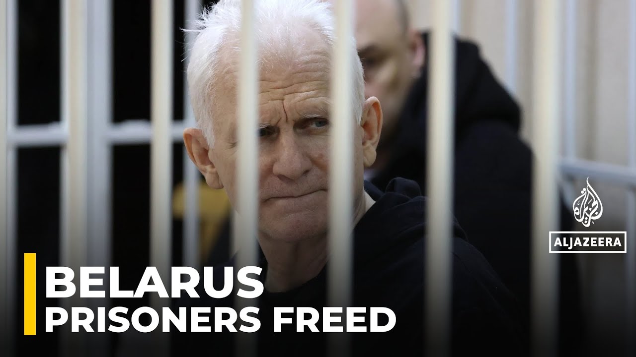 Belarus frees 123 prisoners including Ales Bialiatski as US lifts sanctions