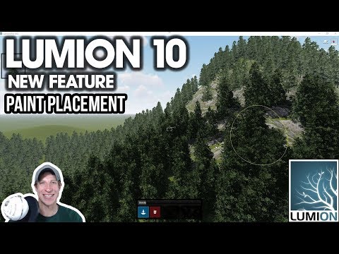 QUICK TREE PLACEMENT in Lumion 10 with Paint Placement - NEW FEATURE Tutorial!