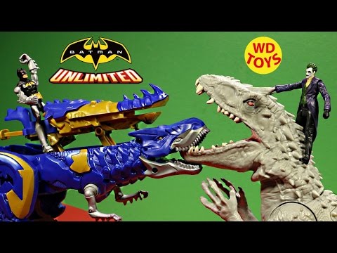 New Batman Unlimited Cyberex Vs Joker & Indominus Rex Jurassic World Unboxing - WD Toys