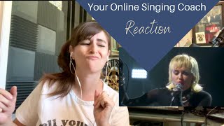 Miley Cyrus - Heart of Glass - Vocal Coach Reaction and Analysis (Your Online Singing Coach)