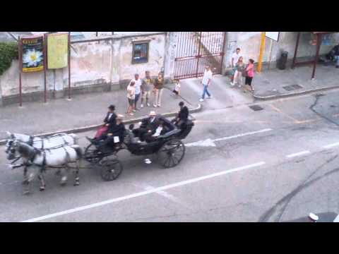 Ivrea: San Savino 2015, la sfilata delle carrozze