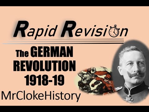 GCSE History Rapid Revision: The German Revolution 1918-19