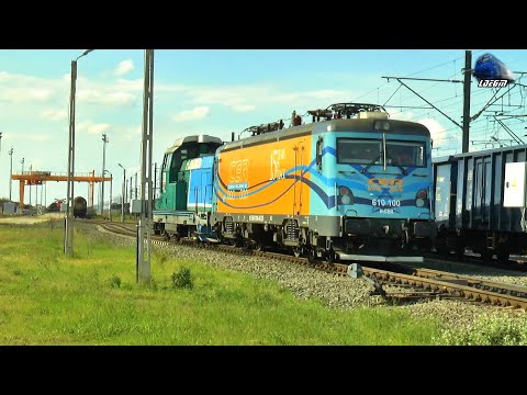 LEMA 610 100-4 H-CER Táltos E-Lok & LDH1250 81-0876-8 RO-VTR in Gara Curtici Station - 15 May 2021