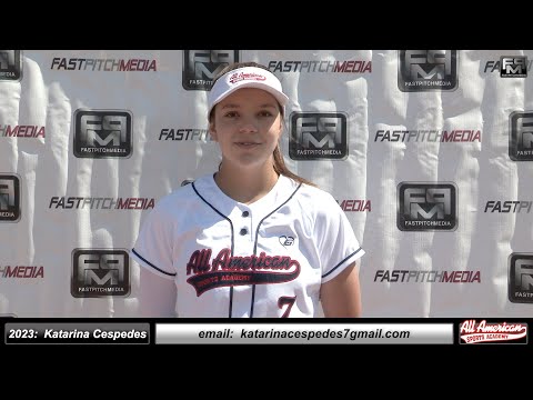 2023 Katarina Cespedes 4.429 GPA Athletic Middle Infielder Softball Skills Video - AASA - Hood